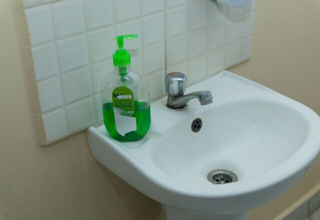 Handwashing station with soap at Josma Health