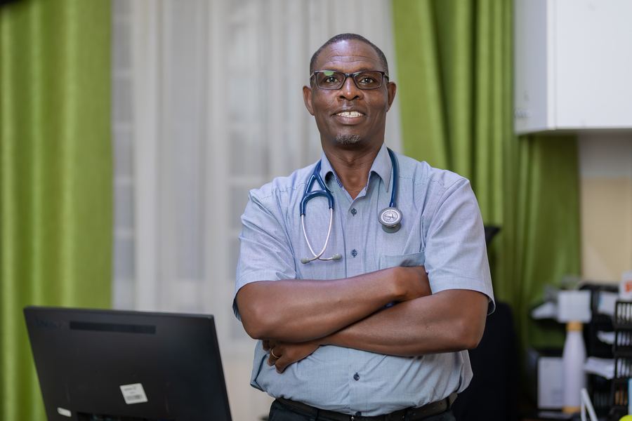 Doctor at Josma Health children's hospital, Kasarani