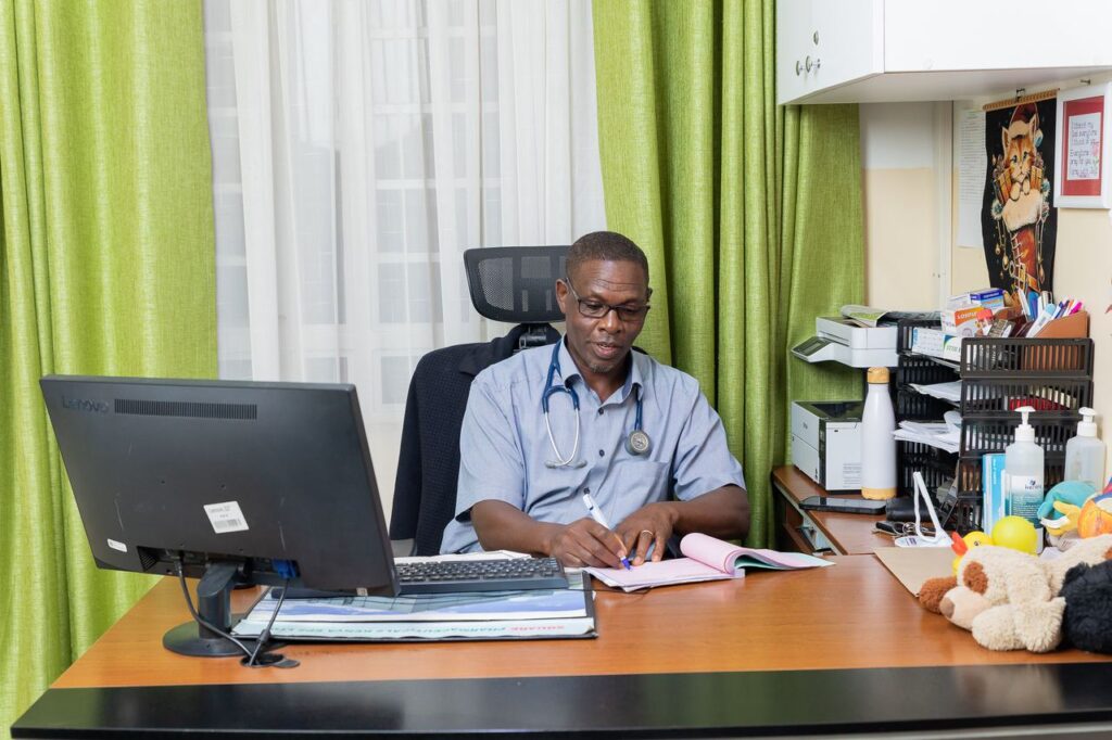 Doctor in a consultation room at Josma Health