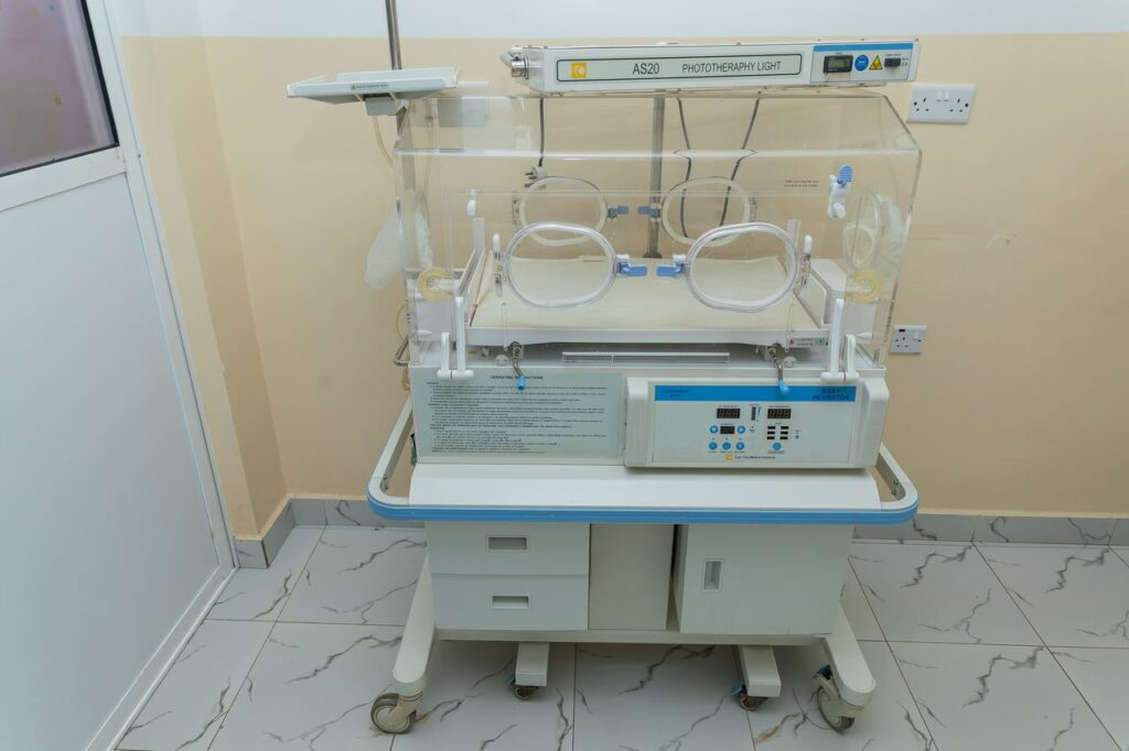 Newborn incubator in the neonatal unit at Josma Health