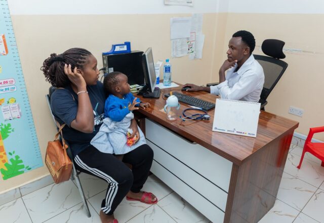 Mother and baby consulting a doctor at Josma Health