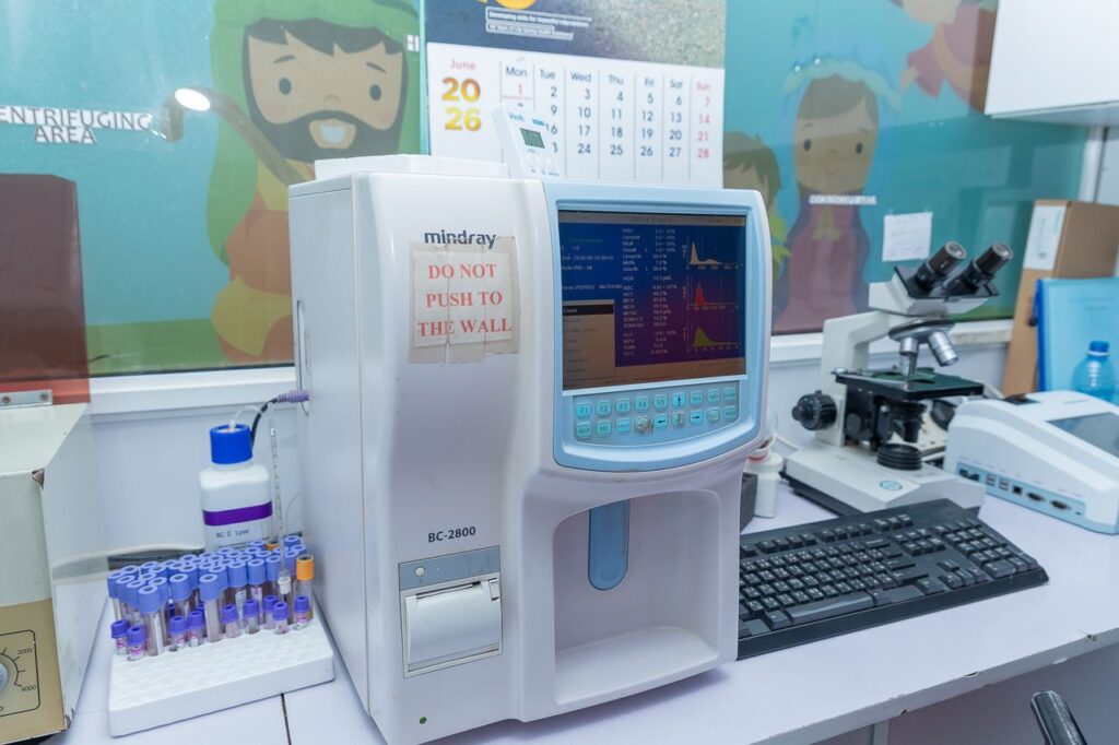 Diagnostic equipment at Josma Health, Kasarani
